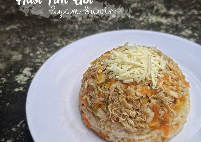 Nasi Tim Ubi Ayam Giling