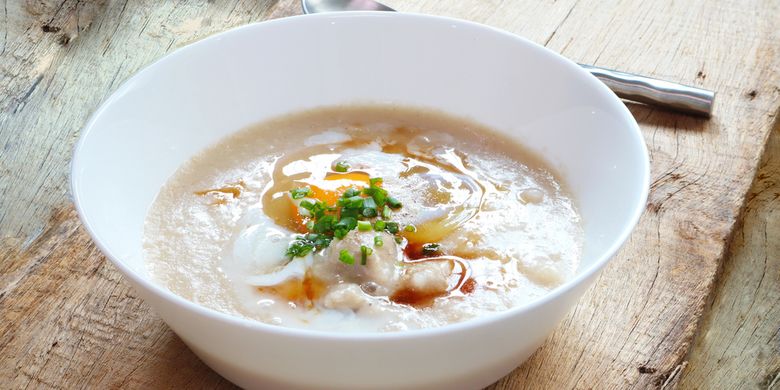 Bubur Nasi Ikan Tomat